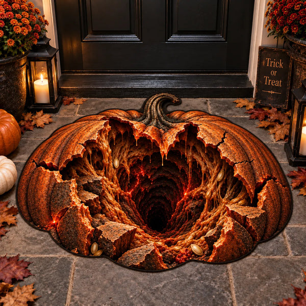 Hollow Gourd - Cracked Pumpkin Threshold Mat - main